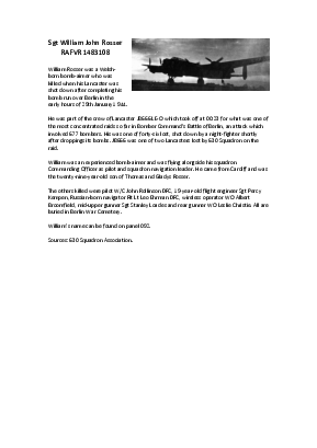 A preview of a PDF biography for Rosser, William John